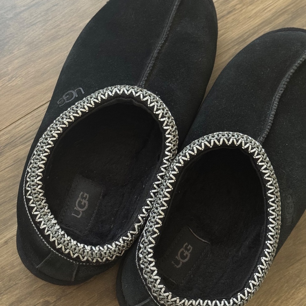 UGG Black Embroidered Tasman II Slipper - Picture 7 of 8